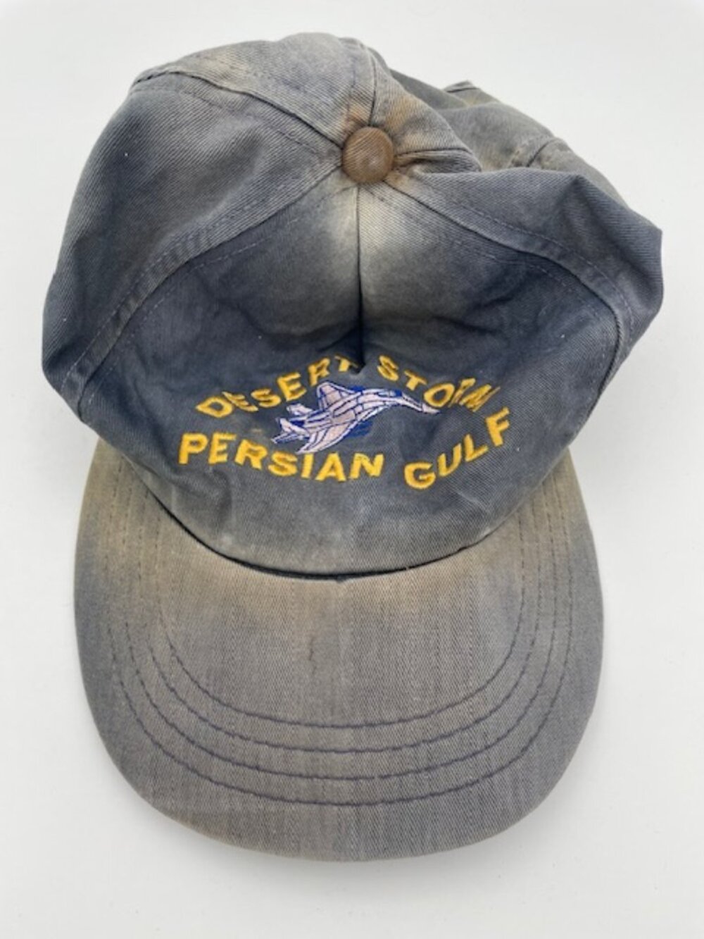 Navy Colored Cap Embroidered: "Desert Storm Persian Gulf"--See Description!!